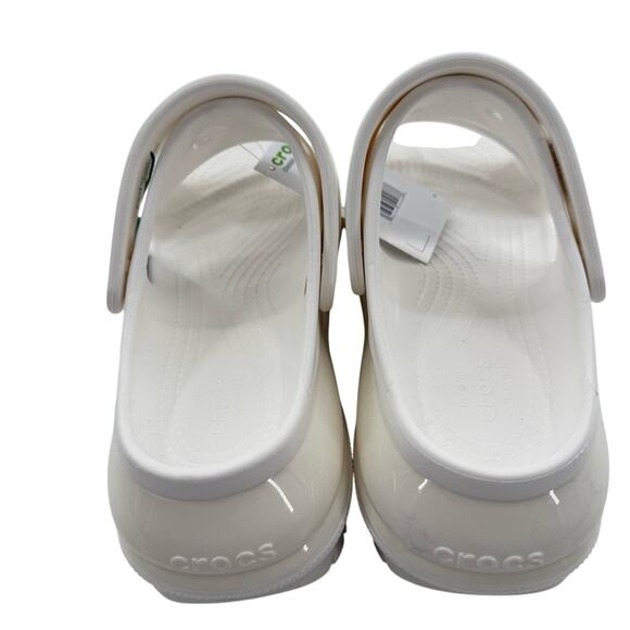 NWT Crocs Platform Mega Crush Chunky Iconic Sandal in White Size 8 - Picture 13 of 14